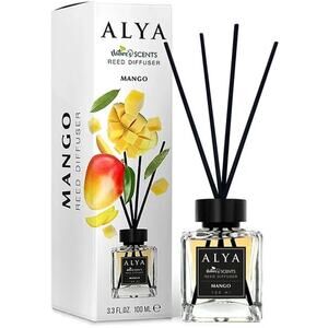 ALYA Nature's Scents Reed Diffuser Mango 3.4 fl oz 100 ml Glass